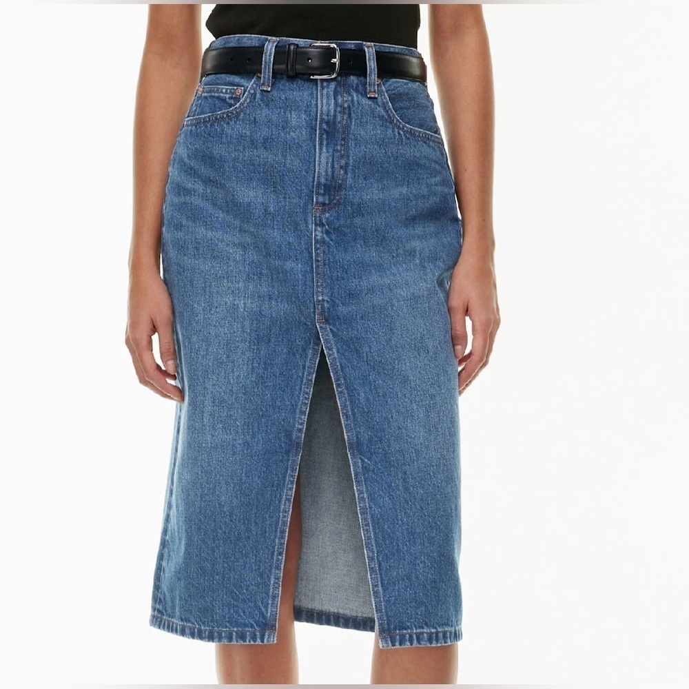 Aritzia Denim Forum The '90s Halle Jean Skirt 29